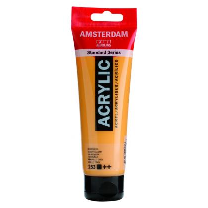 Краски акриловые "Amsterdam" 253 золотисто-желтый, 120 мл., туба