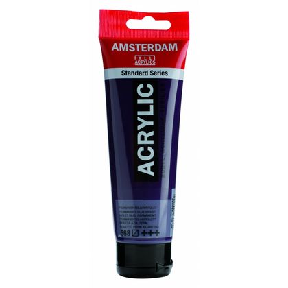 Краски акриловые "Amsterdam" 568 сине-фиолетовый прочный, 120 мл., туба