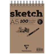 Скетчбук "Sketch" А5, 90г/м2, 100л., спираль