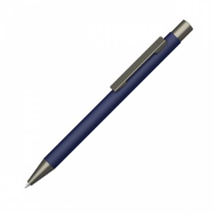 Ручка шарик/автомат "Straight Gum" 1,0 мм, метал., софт., красный/антрацит, стерж. синий