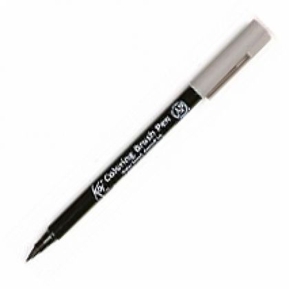 Маркер акварельный "Koi Color Brush" - теплый серый
