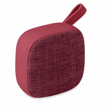 Колонка 1.0 "Rock" пласт. софт-тач/текстиль, Bluetooth, AUX, бургунд