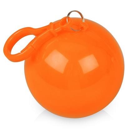 Дождевик "Универсал" в футляре, с карабином, оранжевый