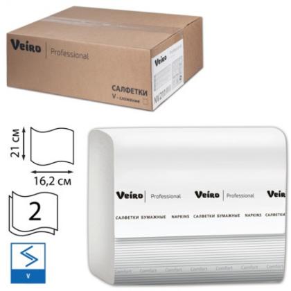 Салфетки бумажные  Veiro Professional Comfort V-сложения 220листов
