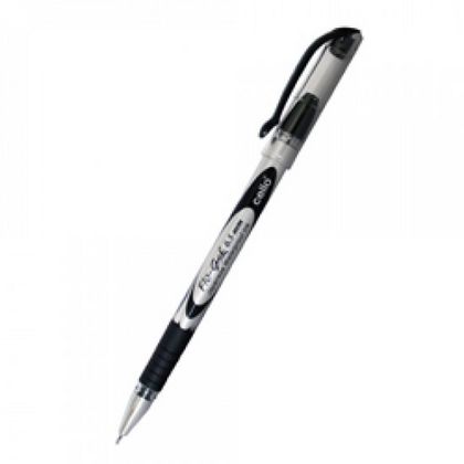 Ручка гелевая "FloGel Dlx" 0,5 мм, пласт., прозр., стерж. синий