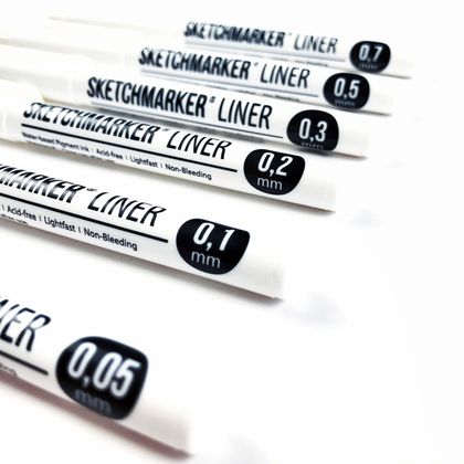 ручка капиллярная "Sketchmarker" 0.3 мм, черный