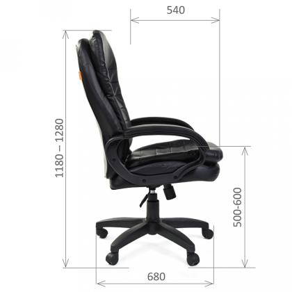 Кресло д/руководителя CHAIRMAN 795 LT экокожа, коричневый