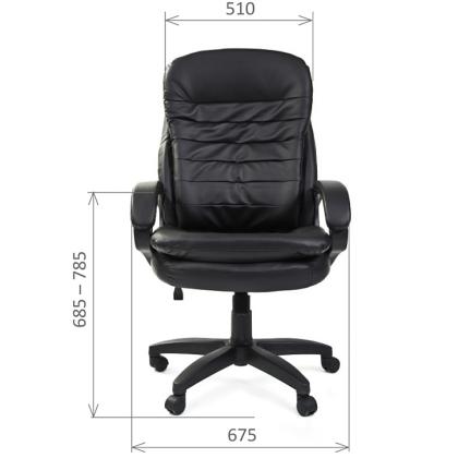 Кресло д/руководителя CHAIRMAN 795 LT экокожа, коричневый