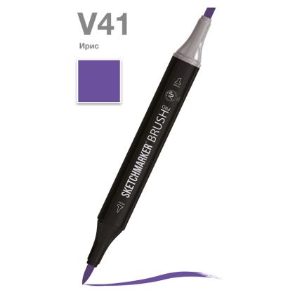 Маркер перм., худ. "Sketchmarker Brush" двусторонний, V41, ирис