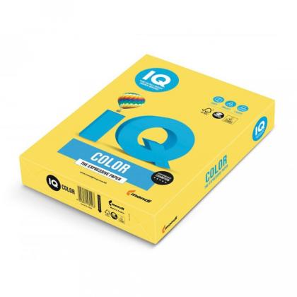 Бумага цветная A4, 80г/м, 500 л. "IQ Color" желтый неон