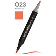 Маркер перм., худ. "Sketchmarker Brush" двусторонний, O23, коралловый