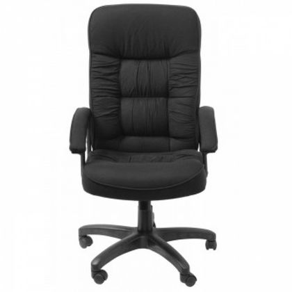 Кресло д/руководителя Бюрократ T-9908AXSN-Black , крест. пластик, ткань, черный
