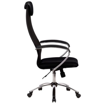 Кресло д/руководителя METTA BK-8 CH №21 ткань/сетка, темно-серый,