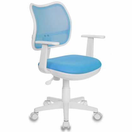 Кресло для детей Бюрократ CH-W797/SD/TW-18 спинка сетка салат. сиденье салат. TW-18 (пластик белый)