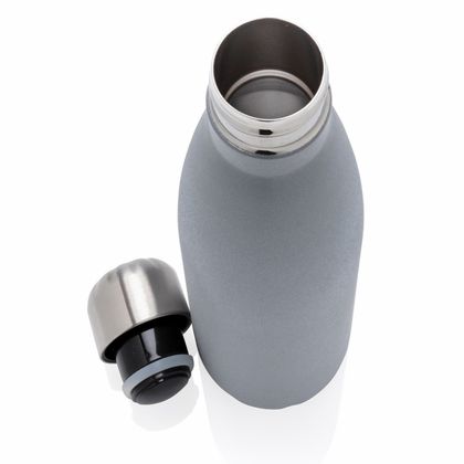 Бутылка д/воды 500 мл. "P436.473" метал., светоотраж., серый