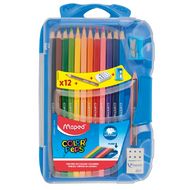 Цв. карандаши 12 шт. "Color Peps" точилка+ластик+прост. карандаш