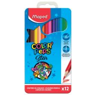 Цв. карандаши 12 шт. "Maped" метал. упак.