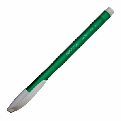 Ручка гелевая "GP1010" 0,5 мм, пласт., прозр., синий, стерж. синий