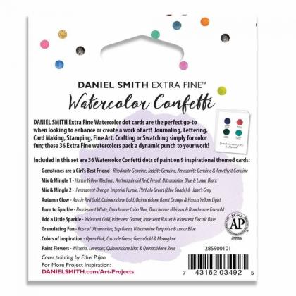Набор цветовых карт Daniel Smith "Watercolor confetti" 36 цветов