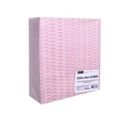 Салфетка из целлюлозы Celina clean fish print, 60г/м2, 24,5*42см, красный, 150шт/упак