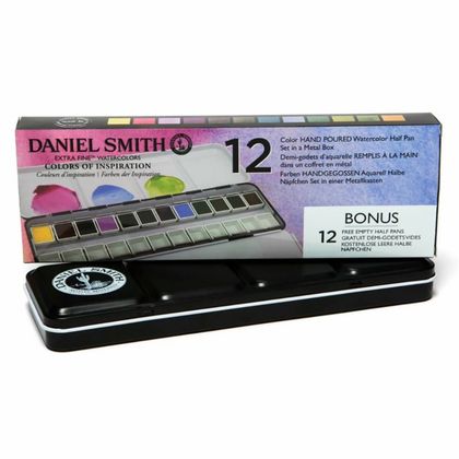 Набор акварели Daniel Smith "Colors of inspiration", 12 цветов, кюветы