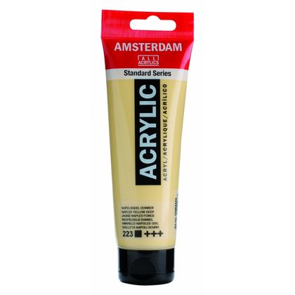 Краски акриловые "Amsterdam" 223 неаполитанский желтый темный, 120 мл., туба