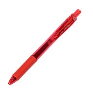 Ручка роллер "EnerGel-X" 0,5 мм, пласт., прозр., красный, стерж. красный