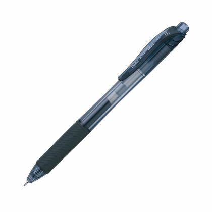 Ручка роллер "EnerGel-X" 0,5 мм, пласт., прозр., черный, стерж. черный