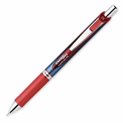 Ручка роллер "EnerGel BLN75" 0,5 мм, метал., синий, стерж. синий