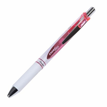 Ручка роллер "EnerGel BLN75W" 0,5 мм, пласт./метал., белый/синий, стерж. синий