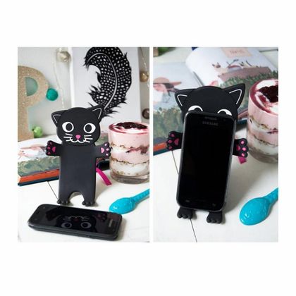 Подставка д/смартфона "Unicorn" метал./силикон., белый/разноцветный