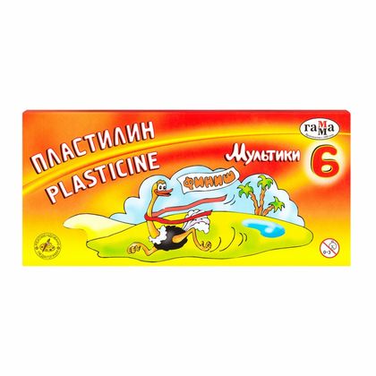 Пластилин для детской лепки 18 цв. "Мультики" со стеком