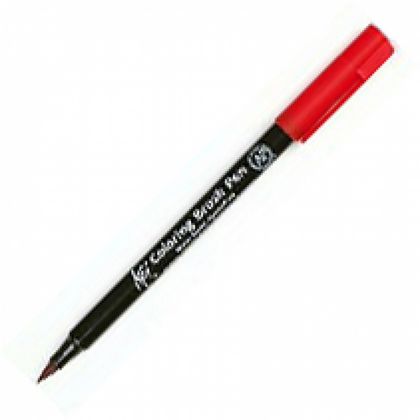Маркер акварельный "Koi Color Brush" - красный