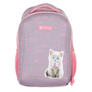 Рюкзак молодежный "Pinky kitty AS2" полиэстер., уплот. спинка, серый
