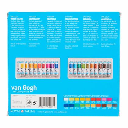 Краски акварельные "Van Gogh" набор 20 цв., 10 мл., туба