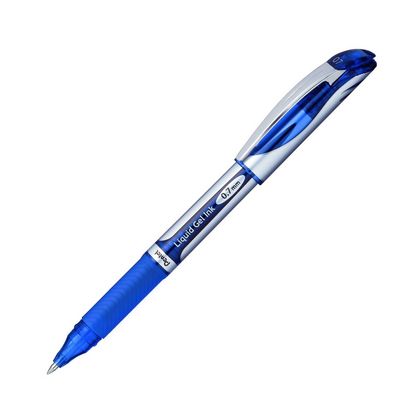 Ручка роллер "EnerGell BL57" 0,7 мм, пласт., глянц., синий/серебристый, стерж. синий