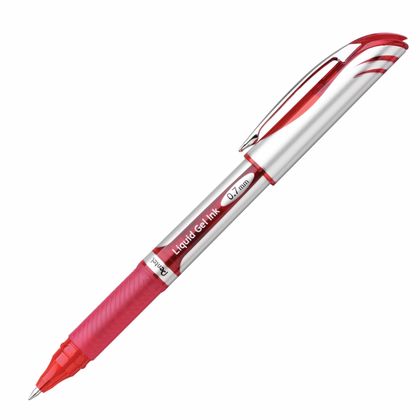 Ручка роллер "EnerGell BL57" 0,7 мм, пласт., глянц., синий/серебристый, стерж. синий