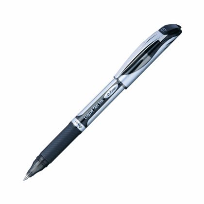 Ручка роллер "EnerGell BL57" 0,7 мм, пласт., глянц., синий/серебристый, стерж. синий