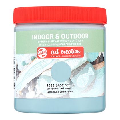 Краски декоративные "INDOOR & OUTDOOR" 6033 зелёный шалфей 250 мл.