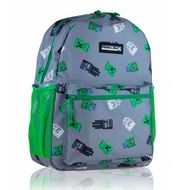 Рюкзак молодежный "Minecraft" полиэстер,  зеленый/серый