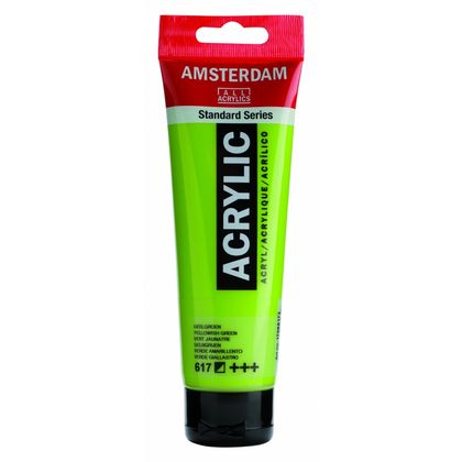 Краски акриловые "Amsterdam" 617 желто-зеленый, 120 мл., туба