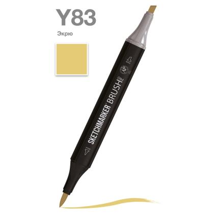 Маркер перм., худ. "Sketchmarker Brush" двусторонний, Y83, экрю