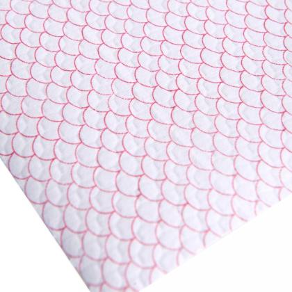 Салфетка из целлюлозы Celina clean fish print, 120г/м2, 33*42см, голубой, 25шт/упак