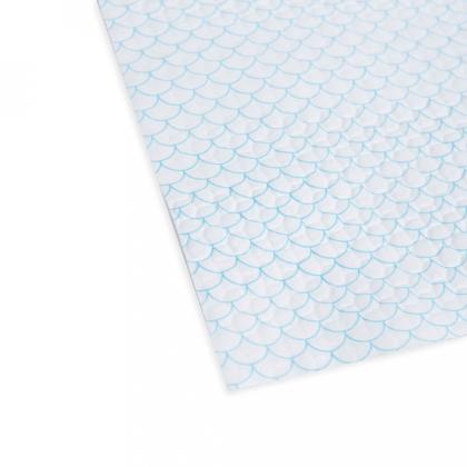 Салфетка из целлюлозы Celina clean fish print, 120г/м2, 33*42см, голубой, 25шт/упак