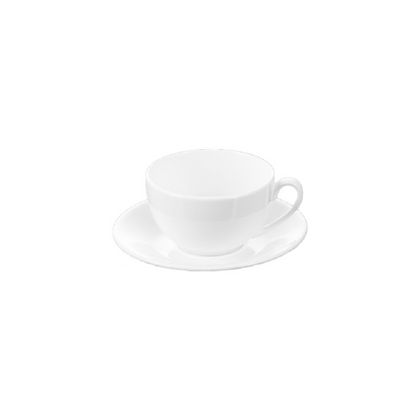 Чашка с блюдцем, фарфор., 250 мл. "WL-993000/1С" упак., белый