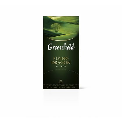 Чай "Greenfield" 25 пак*2 гр., китайский зеленый, Flying Dragon