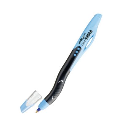 Ручка шарик. "Visio Pen-Left-Handed" 1,0 мм, пласт., глянц., для левшей, синий/черный, стерж. синий