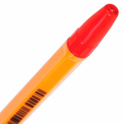 Ручка шарик. "Corvina" 1,0 мм, пласт., глянц., оранжевый/красный, стерж. красный