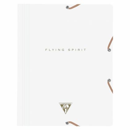 Папка на резинках 15 мм. "Flying Spirit" карт., белый