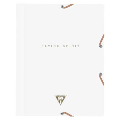 Папка на резинках 15-36 мм. "Flying Spirit" карт., белый